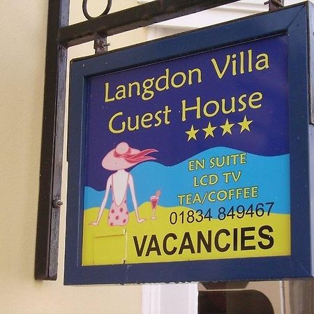 Langdon Villa Guest House Тенби Екстериор снимка