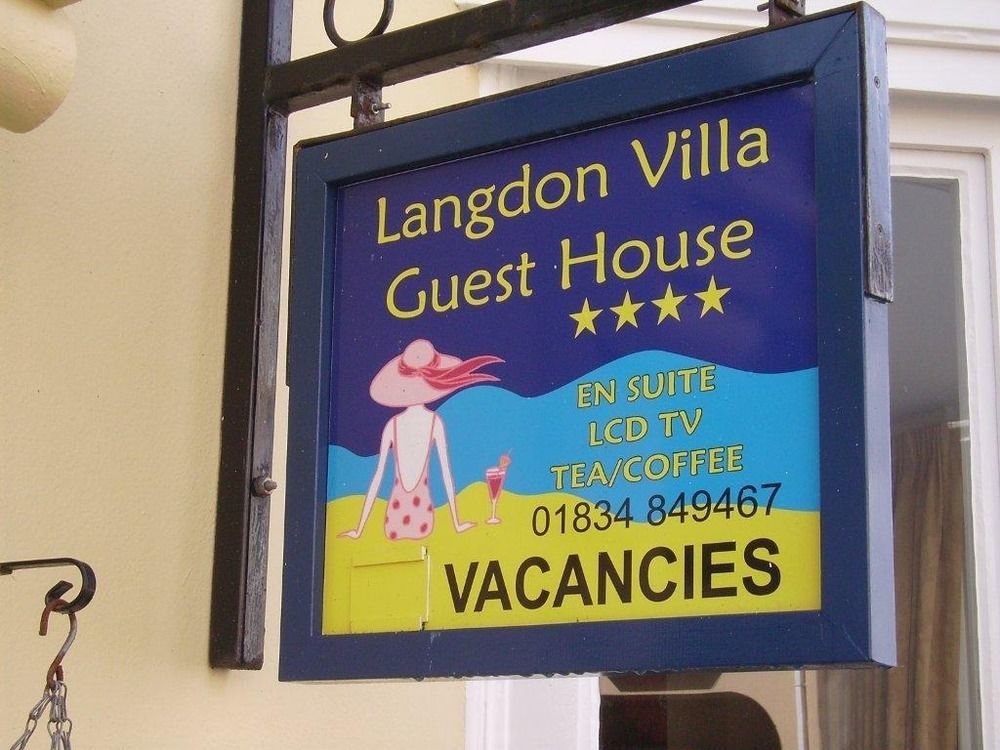 Langdon Villa Guest House Тенби Екстериор снимка